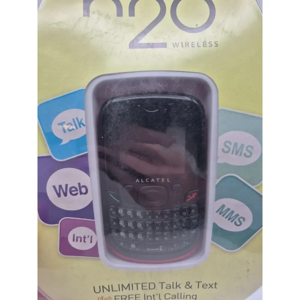 h2o Wireless Alcatel 355 Red Cell Phone 2012 Brand New Sealed